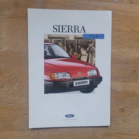 Brosjyre Ford Sierra CLS 1988