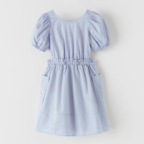 New ZARA girl cutout dress, size 7Y/122cm