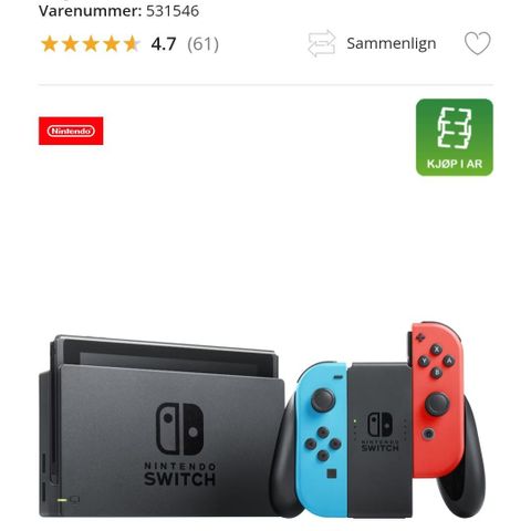 Nintendo switch ønskes kjøpt