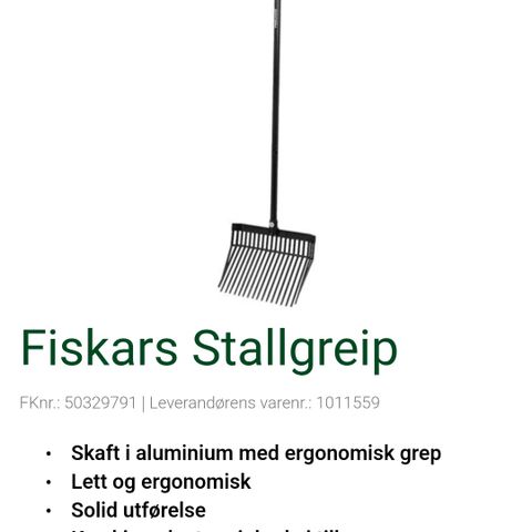 Fiskars stallgreip