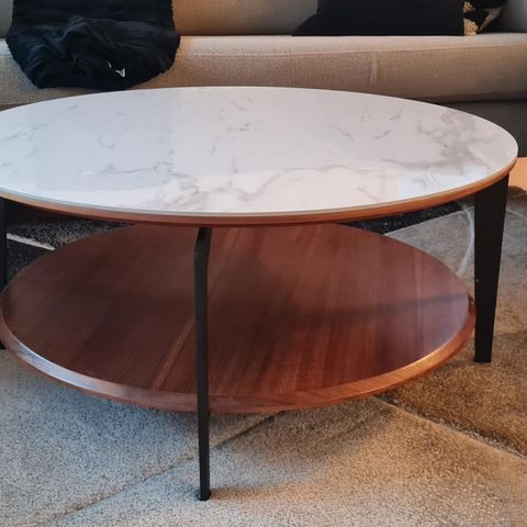 Sofabord Atlanta, diameter 85 cm fra Nordic Furniture Group