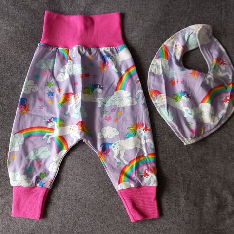 New handmade set of pants and bib