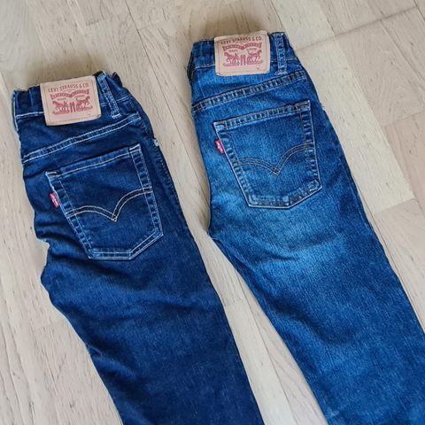 To Levi's 510 Dongeribukse, Skinny Jeans. Str 10 år.