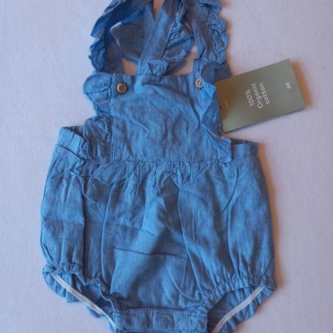 New H&M baby girl cotton romper