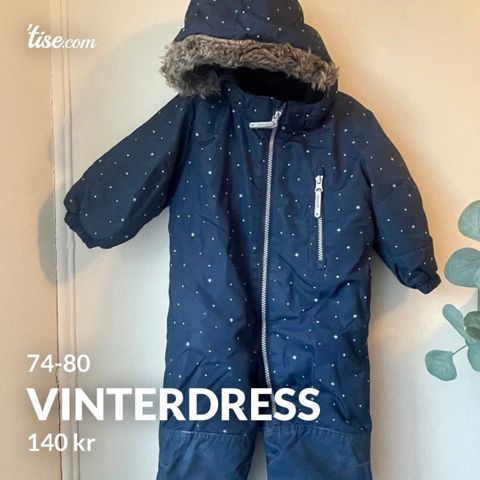 Vinterdress / 74-80 (Har 2 like)