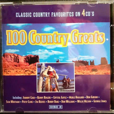 Various – 100 Country Greats, 1995, kun CD 2