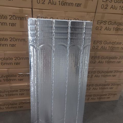 EPS sporplate 1200X600X20MM for 16mm rør