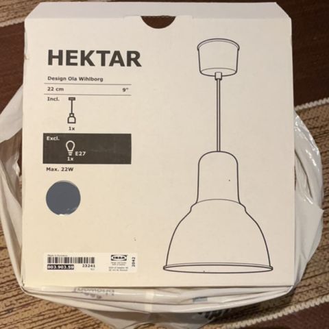 Ny ubrukt Ikea lampe selges billig