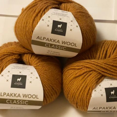 3 stk Alpakka Wool Classic fra Du store alpakka | røykfritt