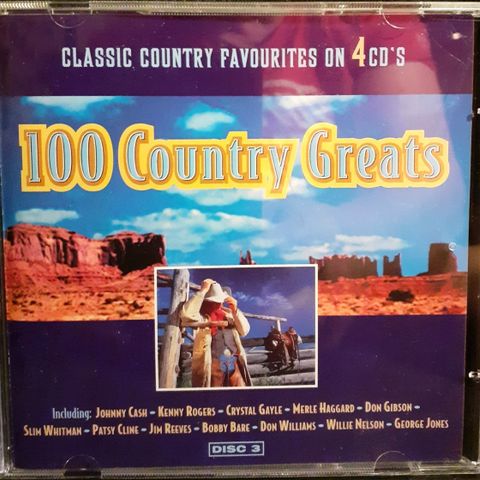 Various – 100 Country Greats, 1995, kun CD 3
