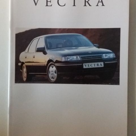 1992 OPEL VECTRA -brosjyre. (NORSK)