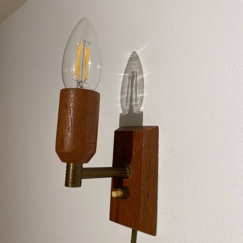 Teak vegglampe, J. sommer Aps (dansk)