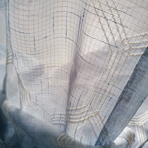Gardiner, fine sommer gardiner. Blå og hvite