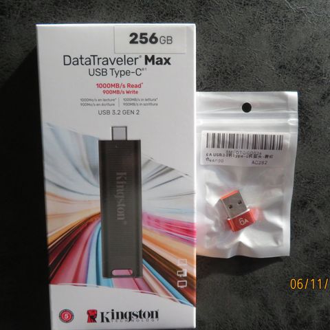 Ny Kingston DataTraveler MAX USB3.2 256GB USB-C