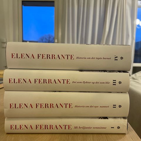 Elena Ferrante Bokserie 4 Bøker Helt som nye