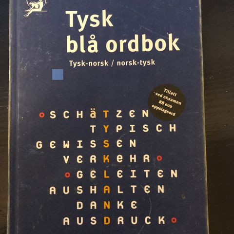 Tysk blå ordbok