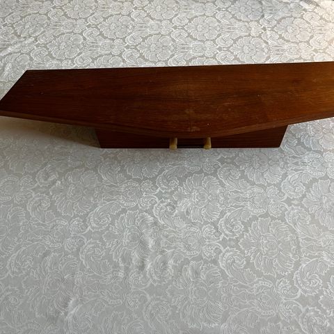 Retro speil og hylle m/skuff (Teak/palisander?)