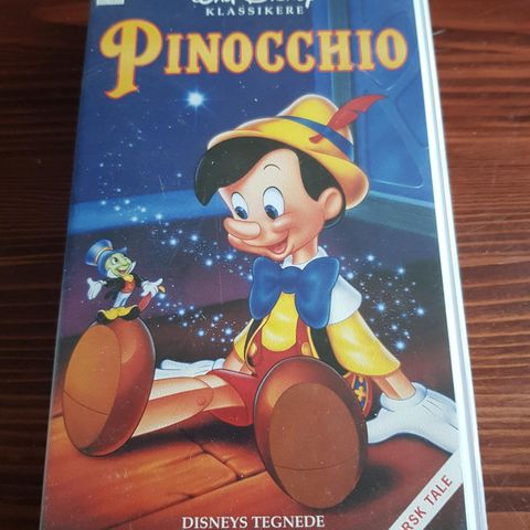 Disney Pinocchio 1940 vhs