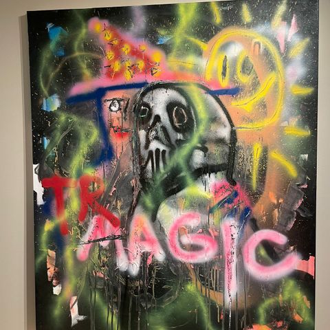 Masarati Tragic/Magic olje stift, spray og akryl  - 2018