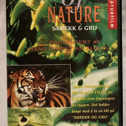 Nightmares of Nature «Skrekk & Gru» Vhs.   🚨(Naturfilm )