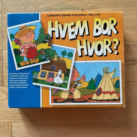 Hvem bor hvor? Puslespill