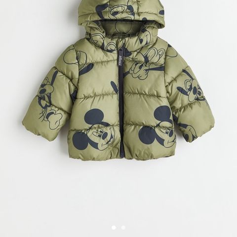 Ny HM H&M puffer jakke vinterjakke jakke mickey