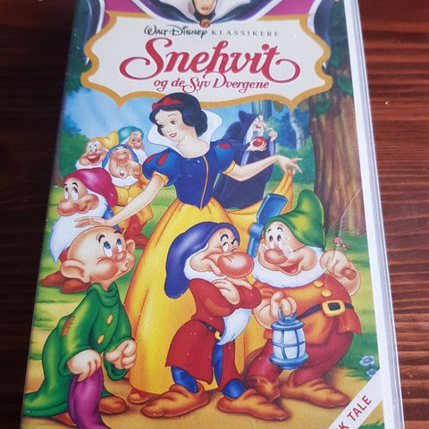 Snehvit og de syv dvergene vhs