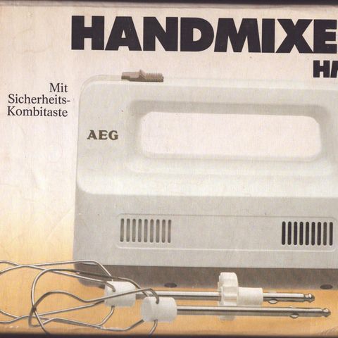 Ubrukt Retro Tysk Håndmixer/Mixmaster ca 40-50 år gml SOLID