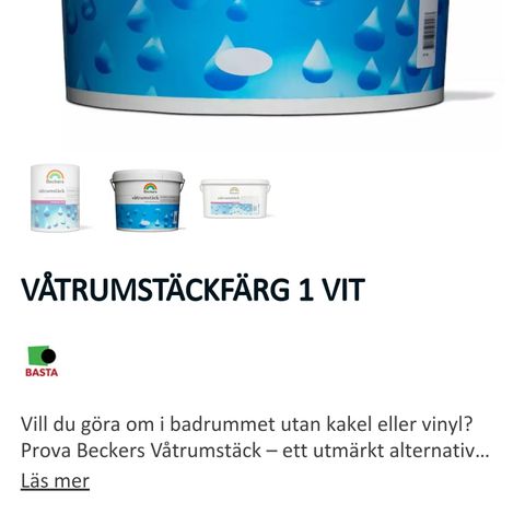 Beckers Våtrumstäck