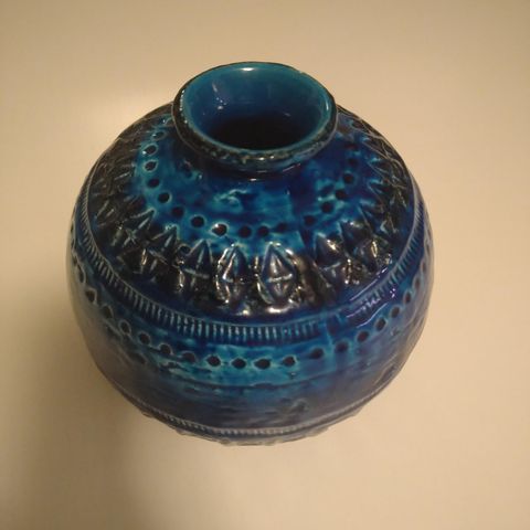 Bitossi Rimini blue vase