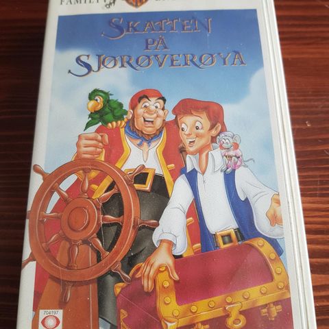 Skatten på sjørøver øya 1972 vhs