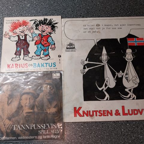 Knutsen og Ludvigsen, Karius og Baktus,  tannpuss visa . LP