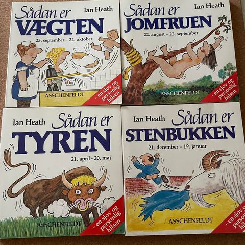 Stjernetegn + bøker + krus