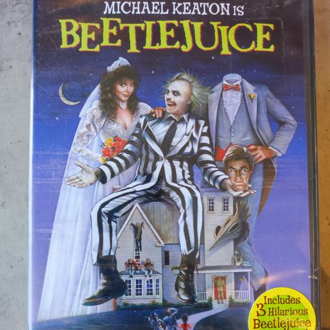 Beetlejuice ( DVD) Ny i plast - Sone 1 - 1988 - Engelsk tekst