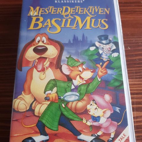 Disney Mester Detektiv Basil Mus vhs