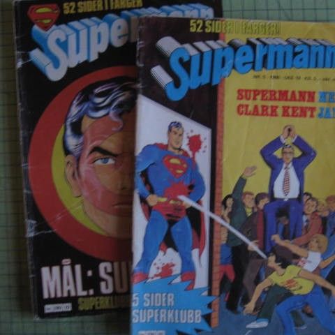 Supermann - 1980 - 2 stk - Se bilder!