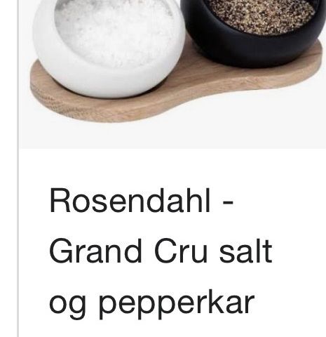 Salt og pepperskålet fra Rosendahl