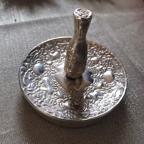 Vintage ringholder i sølvplett