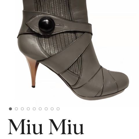 Miu Min LEATHER ANKLE BOOTS