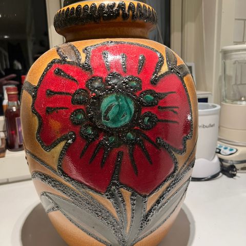 Stor West Germany vase selges