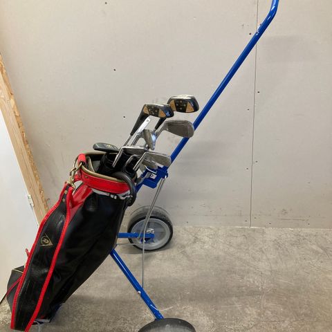 Golfbag m/tralle