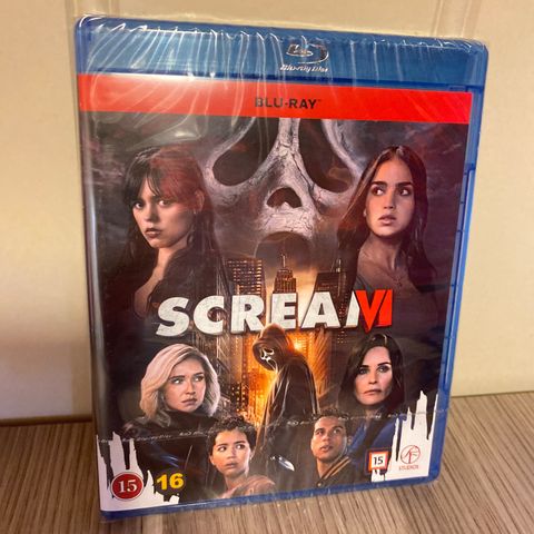 Scream 6 på blu ray selges NY I PLAST!