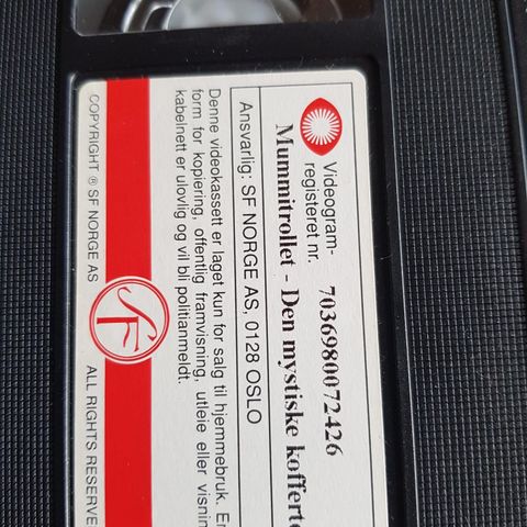 Mummitrollet. Den mystiske kofferten vhs