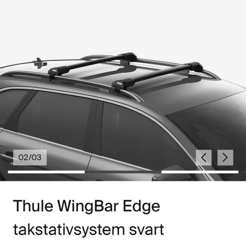 Takstativ Thule WingBar Edge