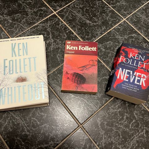 Bøker av Ken Follett selges