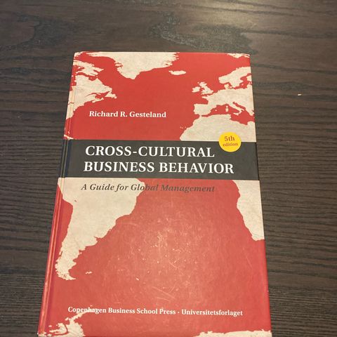 Cross-cultural business behavior a guide for global management  Gesteland