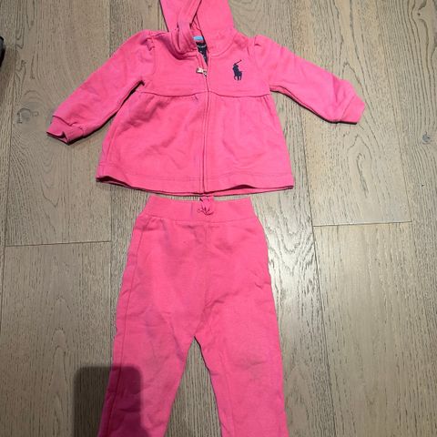 Rosa Polo Ralph Lauren joggedress, str.86 - 18mnd