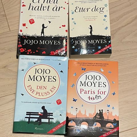 Fire Jojo Moyes-bøker