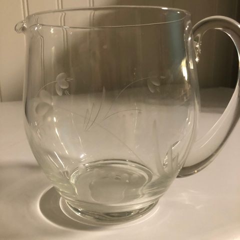 Gammel glass mugge