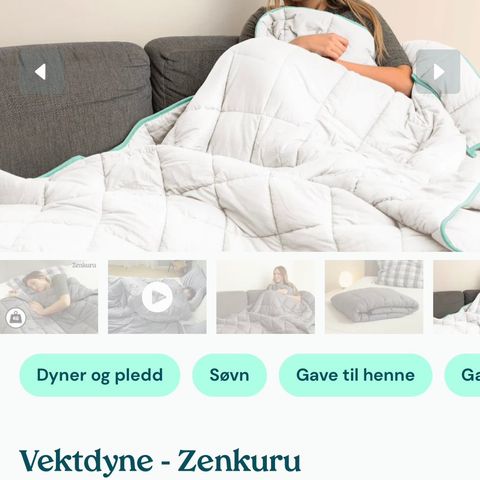 7 kg Vektdyne på fra Zenkuru, som ny!